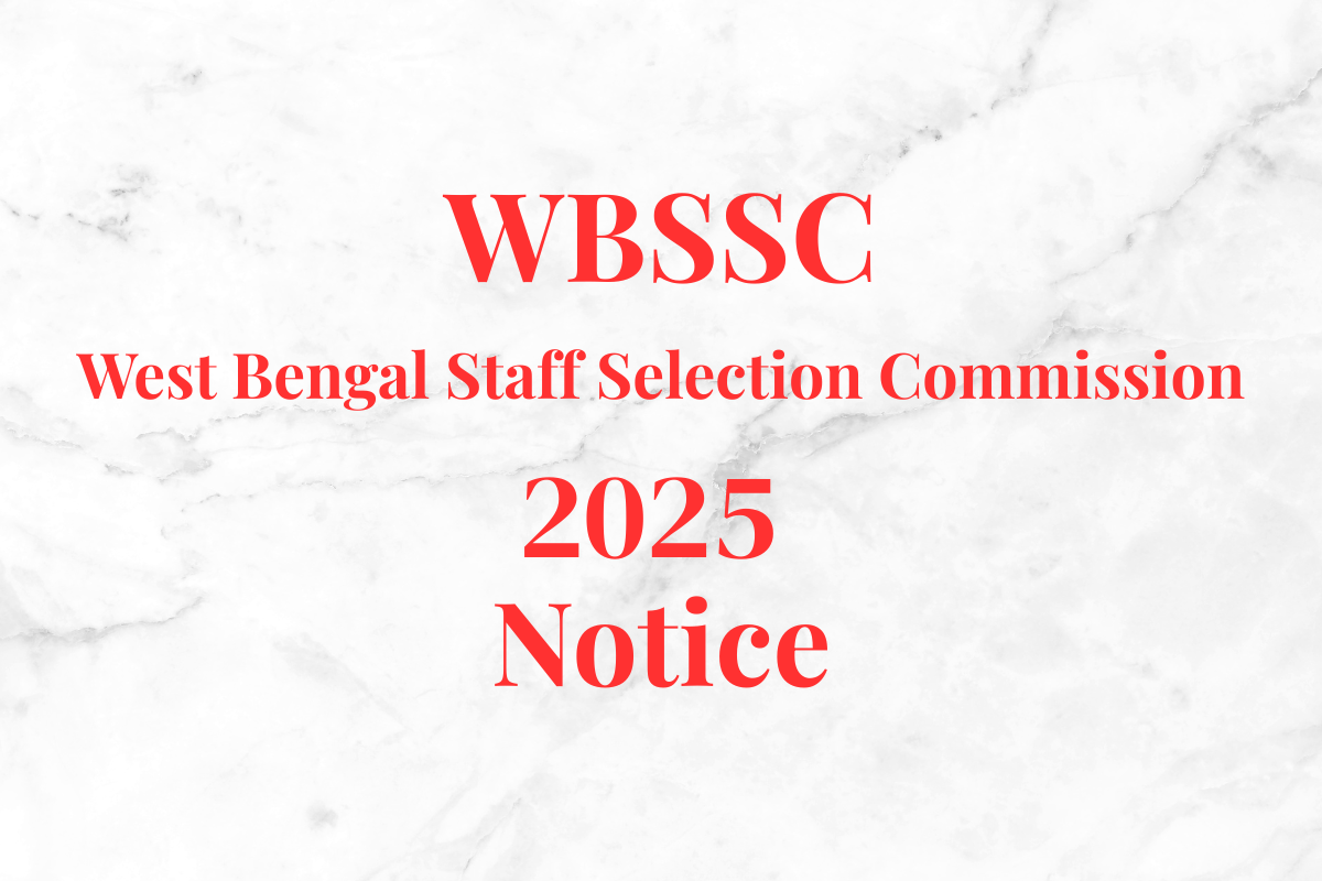 WBSSC Recruitment 2025